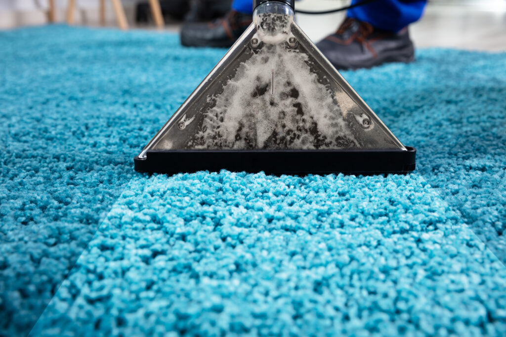 A dedicated team of Carpet Care Pros illustrating their expertise with the Texatherm Carpet Cleaning System, effectively r