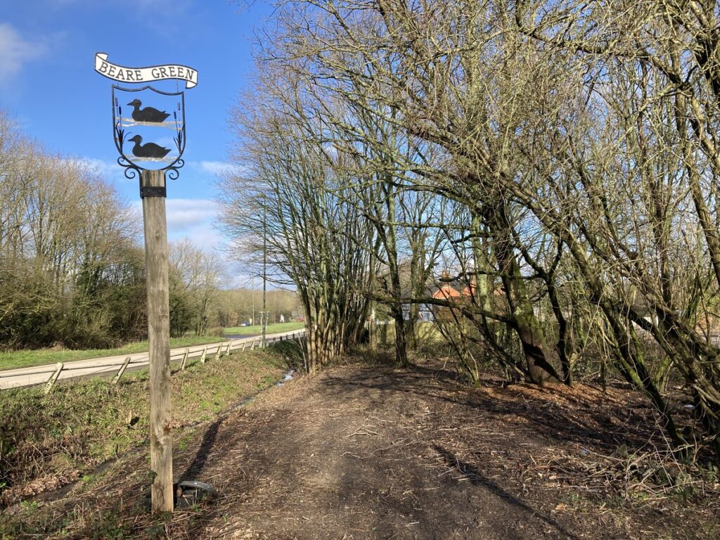 deep cleaning for superior results, vegetation clearance around beare green sign